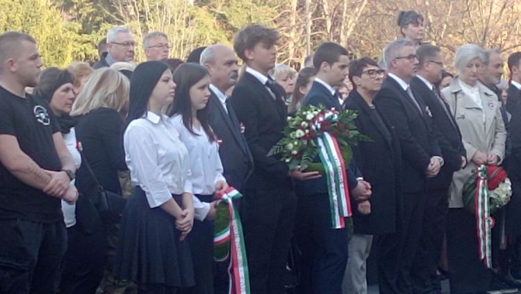 Március 15.-i koszorúzás