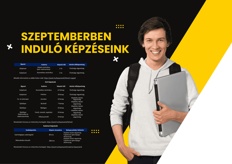 Szeptemberben induló képzéseink