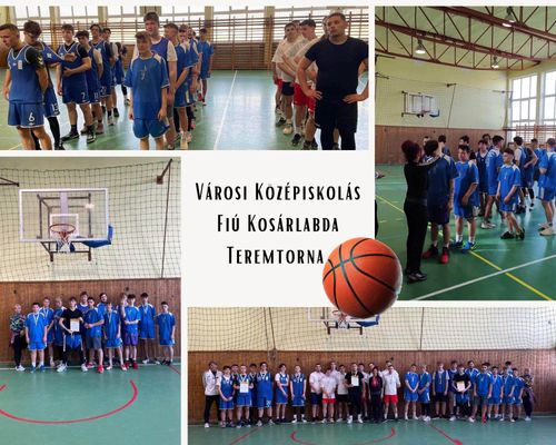 A Városi Középiskolai Fiú Kosárlabda Teremtornán iskolánk csapata 3. helyezést ért el.
