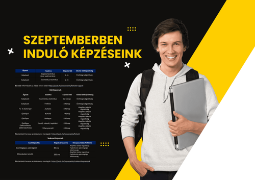 Szeptemberben induló képzéseink